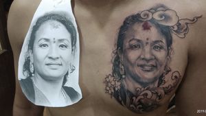 #mrshakya #portraittattoo #nepal #nepaltattoo #tattooheritage #thamel #kathmandu #blackandgrey