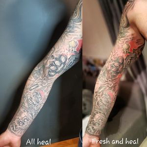 Sleeve I've done from fresh to full heal!