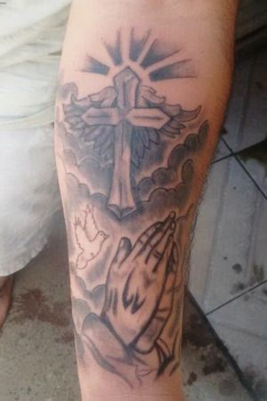 Tatuagem estilo religiosa 