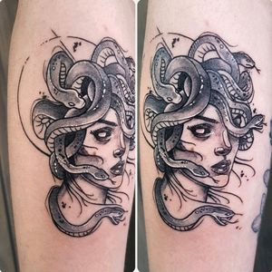 Medusa in neotraditional style