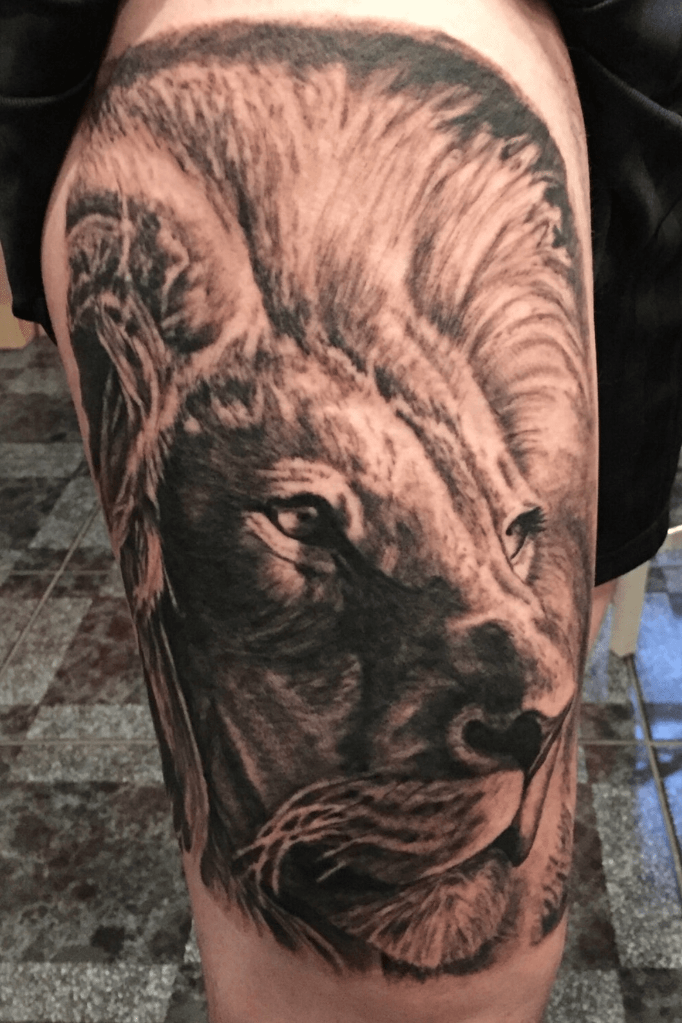 White tiger with the northern lights done by Andrew Ó Callaghan in  Townheads ink Ireland  rtattoos