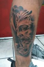Zeus #tattoo #blackandgrey #SculptureTattoo #zeustattoo 
