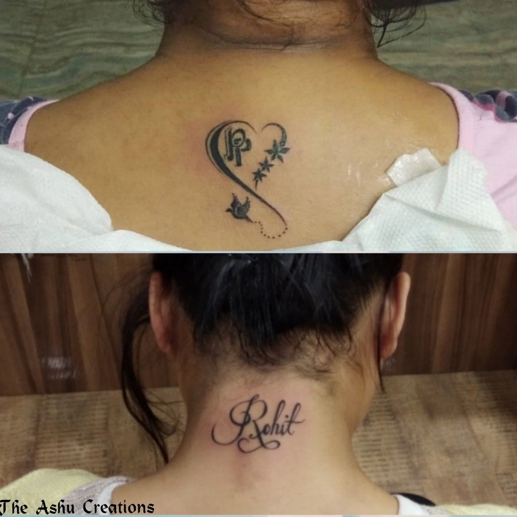 Anjali name tattoo  Name tattoo Tattoos Shoulder name tattoo