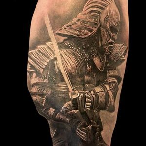 By David #warrior #samurai #japanesewarrior #fighting #blackandgrey #samuraisword #armour #realism #japan #japanesemilitary 