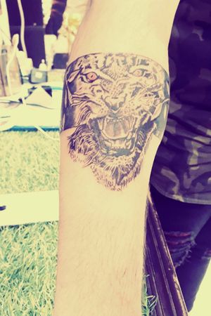 Lion tattoo done by phantom tattoos