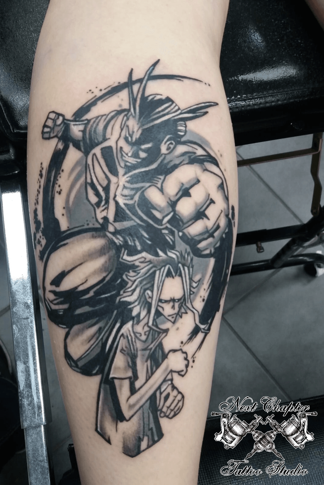 Tattoo uploaded by Next Chapter Tattoo and Piercing Studio • All Might from  My Hero Academia. piece for Toni. Toni has some of the most wired and  wonderfully pieces in her collection.