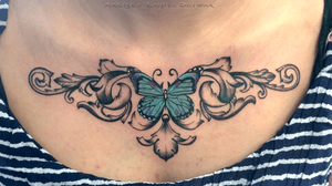 Transcending. #ornamentaltattoo #composition #flow #butterflytattoo #tattoocollector #tattoolover #tattooartist #fineartist 
