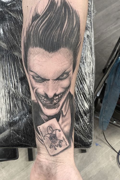 Tattoo Uploaded By Leigh Coombs Joker Jokerportrait Batman Gothamcity Tattoo Tattoos Uktattoo Uktattooer Blackngrey Blackngreytattoo Realism Realismtattoo Tattoodo