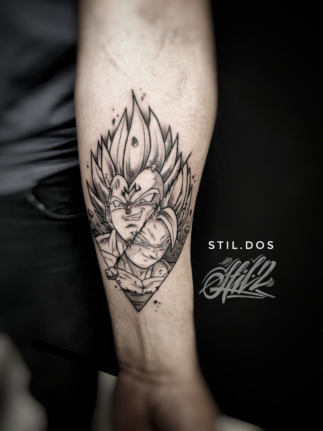 My first tattoos Goku  Vegeta Delighted with how they turned out  rdbz