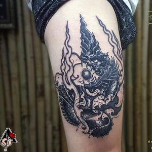 Myanmar Traditional Dragon Tattoos