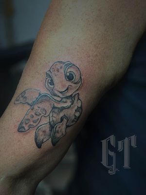 Done by Gorilla Tattoo#newskull #turtle #seaturtle #findingnemo #blackandgray 
