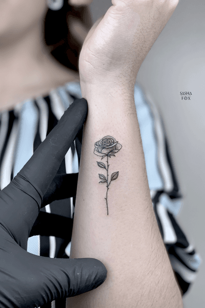 Ornemental Temporary Tattoo, Decorative Tattoos, Fine Line Tattoo