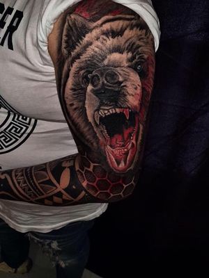 Finished 🐻🐻 . ➕egestngracani@gmail.com➕ . . . . . . #tattoo#tattooartist#beartattoo#bear#ink#inked#realistic#realisticink#worldofartists#tattoolife#art#artlife#artwork#sleevetattoo#tattoostudio#maoritattoo#armtattoo#inklife#inkmag#inkmaster#inkmagazine#inkedup#worldofink#picture#instagram#tattoodo#2019#albania#egestink#housenr10