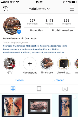 Instagram page 