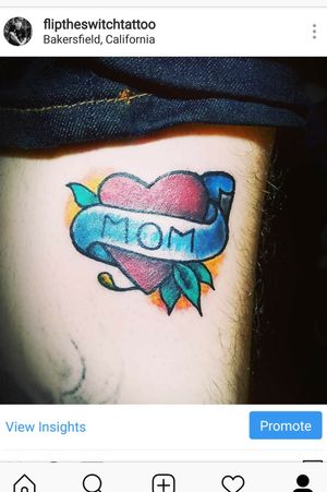 Traditional mom tattoo 