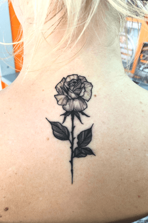 #rose #nature #blackandgrey #simple #smalltattoo #realism #rosetattoo #ornamental