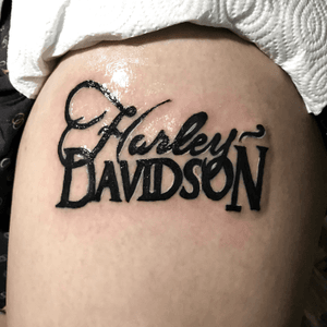 Harley Davidson.| custom tattoo | Artist : Tyte Choeichoei (ไทด์ เฉยเฉย) Chiang Mai, Thailand IG : surasukeiei