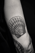 Added a shell to this marine themed sleeve to be. @villeprinsen #villeprinsen #tattoo #tatuering #tatuointi #tatovering #tatuaje #tatuagem #tatouage #tätowierung #blackwork #unikumtattoo #göteborg