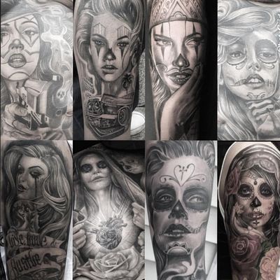 #blackandgrey #diadelosmuertos #payasas 