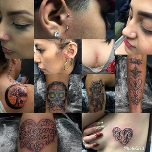 For all the piercings and small tattoos you don't need to make an appointment, we take walk-ins everyday. Open Mon-Sat 12-9 call the shop if you have anyquestions 908-327-9528