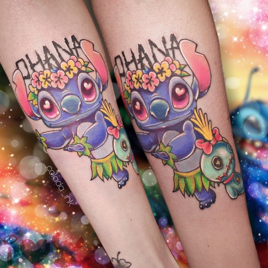 Ohana Stitch Tattoo  Stitch tattoo, Tattoos for daughters, Ohana