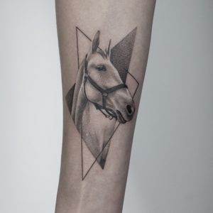 Horse tattoo by Doresz @dorina_fekete 