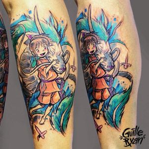 @guilleryan.arttattoo guilleryanarttattoo@gmail.com #chihiro #haku #miyazaki #ghibli #tattoos #animetattoos #geektattoos #sketchtattoos #inkgeekstattoos #tattoobarcelona #sketchtattoo #watercolor #watercolorartist