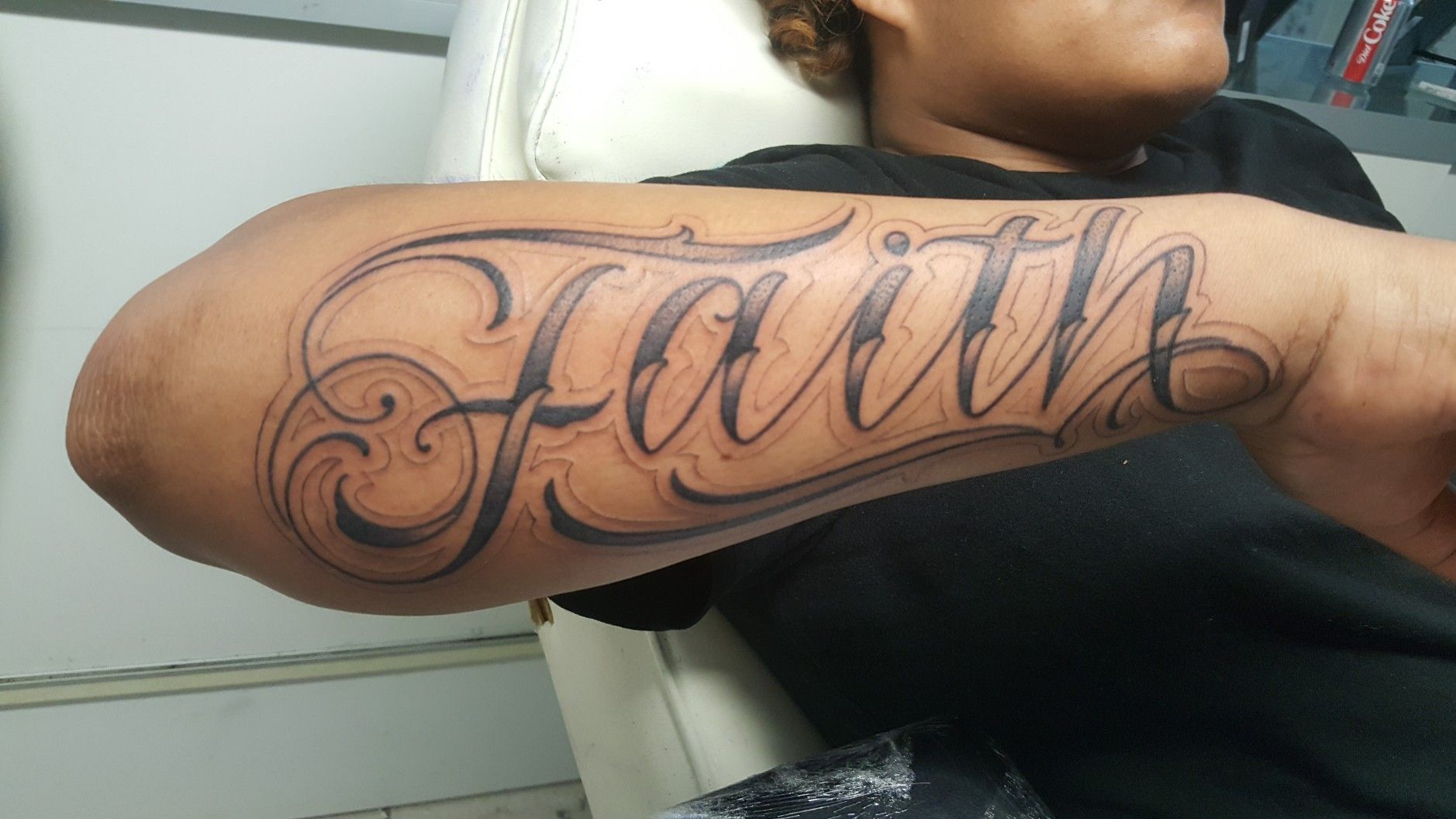 Tattoo uploaded by Julio  Script lettering Faith  Tattoodo