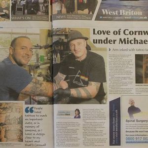 Cornwall, Landmarks, In the newspaper