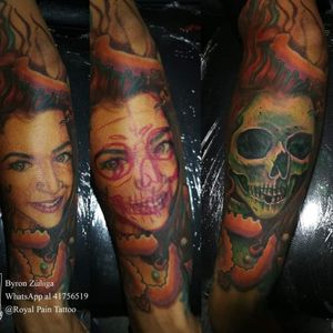 Cover UP Tattoo#royalpaintattoo #byronzuñiga #coveruptattoo #guatemala #realismtattoo 