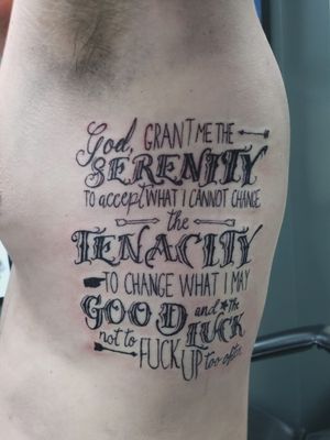 #serenity #serenityprayer #tattoo