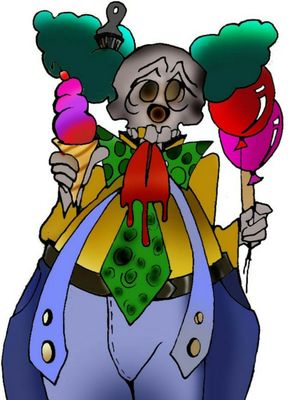#clown #balloons #party #skull #goldtooth #Adobeillustrator #cartoon 