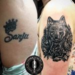 Cover up tattoo #wolftattoo #coveruptattoos #blackandgreytattoos #tattoosinindia #tattoosinchandigarh #zirakpur #tattoosandpiercings #tattoostudios #inkrivalstattoos 