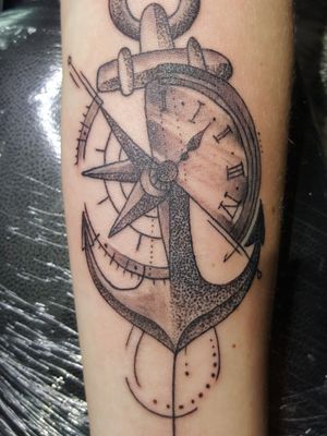 Anchor and compass done by me 