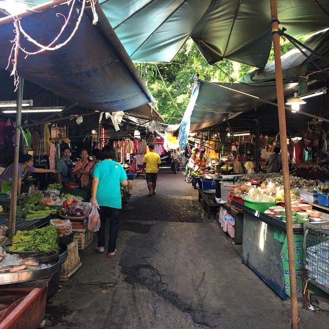 Mercado en Bangkok, Tailandia - foto de Justine Morrow