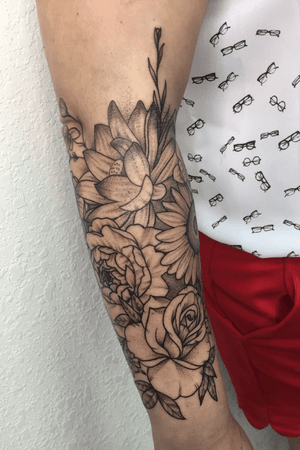 Floral Tattoo sleve