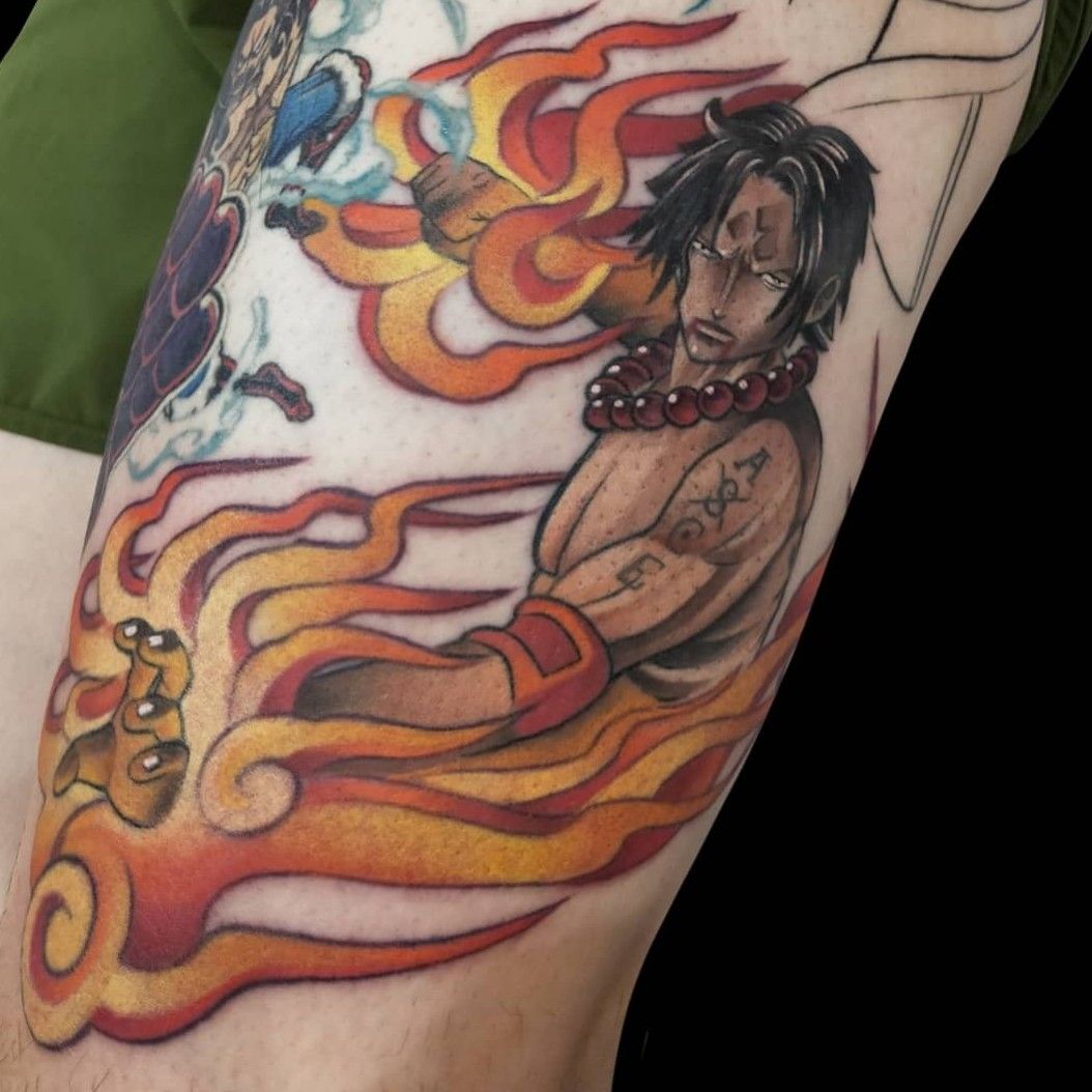 Tattoo Uploaded By Jack Douglas Animetattoo Anime Onepiece Onepiecetattoo Ace Jackdouglas Jdtattoo Tattoodo