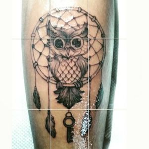 Cute owl tattoo