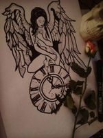 Falen angel #Tattoodo #tattooideas #drawings 