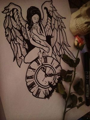 Falen angel #Tattoodo #tattooideas #drawings 