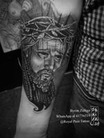 Jesús de la Recolección. Made in Guatemala. #byronzuñiga #royalpaintattoo #guatemala #tattoo #blackandgreytattoo 