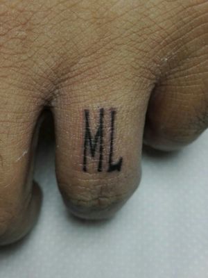 Self made tattoo... the ring finger...