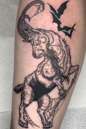 “What dost thou desire most deeply?” Another variation of #blackphillip, this time for Jennifer. Thank you! It was a pleasure meeting you. Made at @americancrowtattoo ?