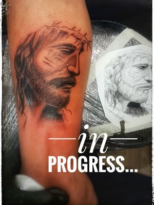 #artattackdebrecen #ink #inked #tattoo #tattooed  #tattooart #tattooartwork #blackandwhite #blackandwhitetattoo #jesus #JesusChrist #jesustattoo 