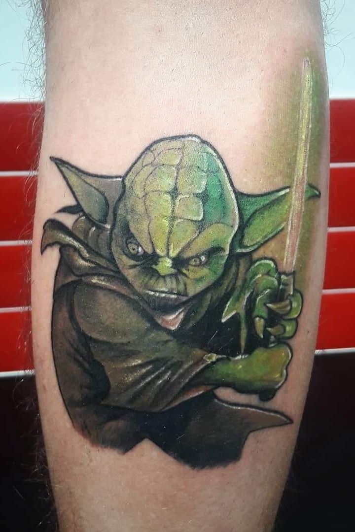 This small cute Jedi master  Tattoos by Charlie Norway  Facebook