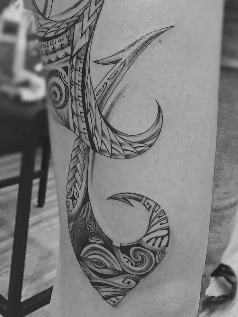 Tattoo uploaded by Maili Tatau France • #fishinghook