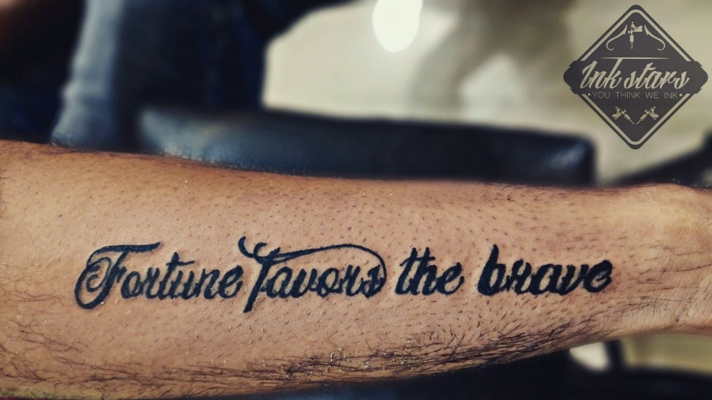 Fortune Favors the Brave tattooed by  Remember Me Tattoos  Facebook