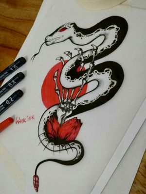 SwSnake #snake #snaketattoo check my profile on Instagram 👉 @wenc.ink