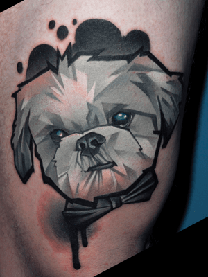 Dog portrait done with @revolutionneedles @inkjecta @pirattattoomachines