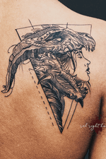 Dragon Warrior Tattoo Design | Leandro Amaral